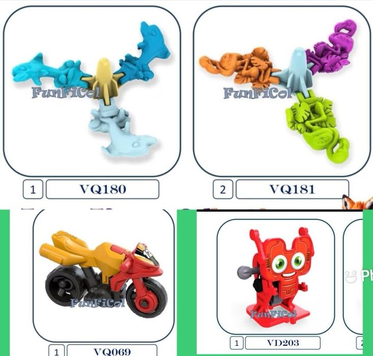 Киндер игрушки из разных серий