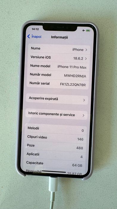 Iphone 11 PRO Max, 64 GB, Baterie 78 %