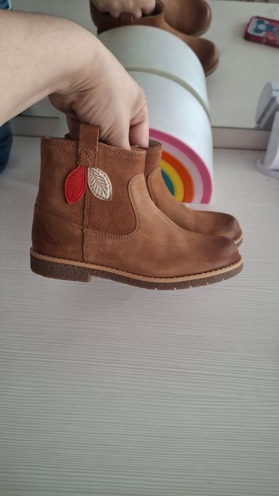 Ghete fetițe primăvară-toamnă Clarks piele naturala 29