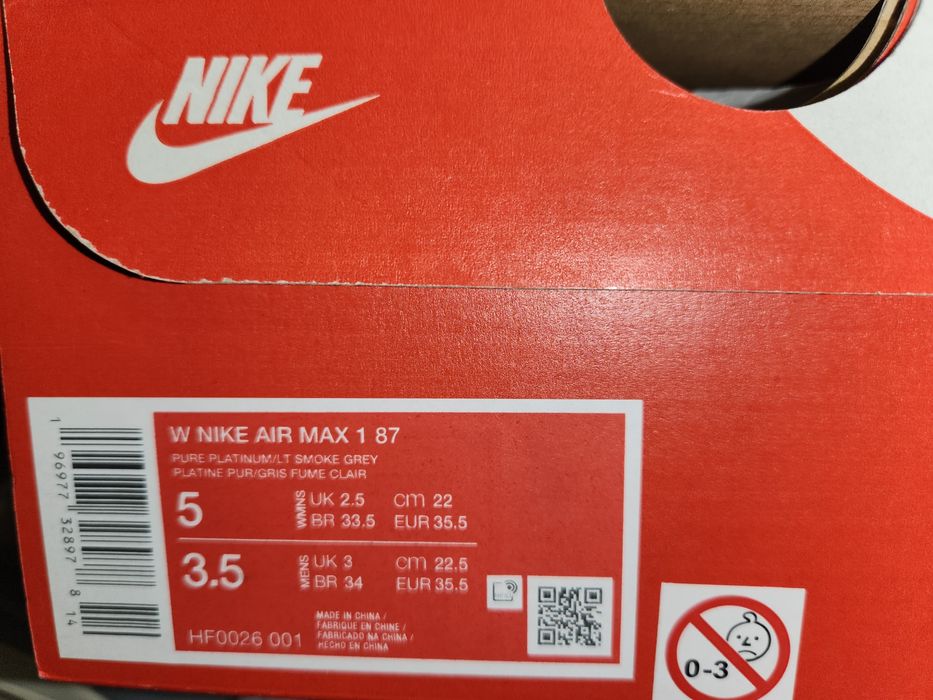 NIKE AIR MAX 1 87
номер 35.5
NIKE AIR MAX 1 87
номер 35.5

Цена 71 Е