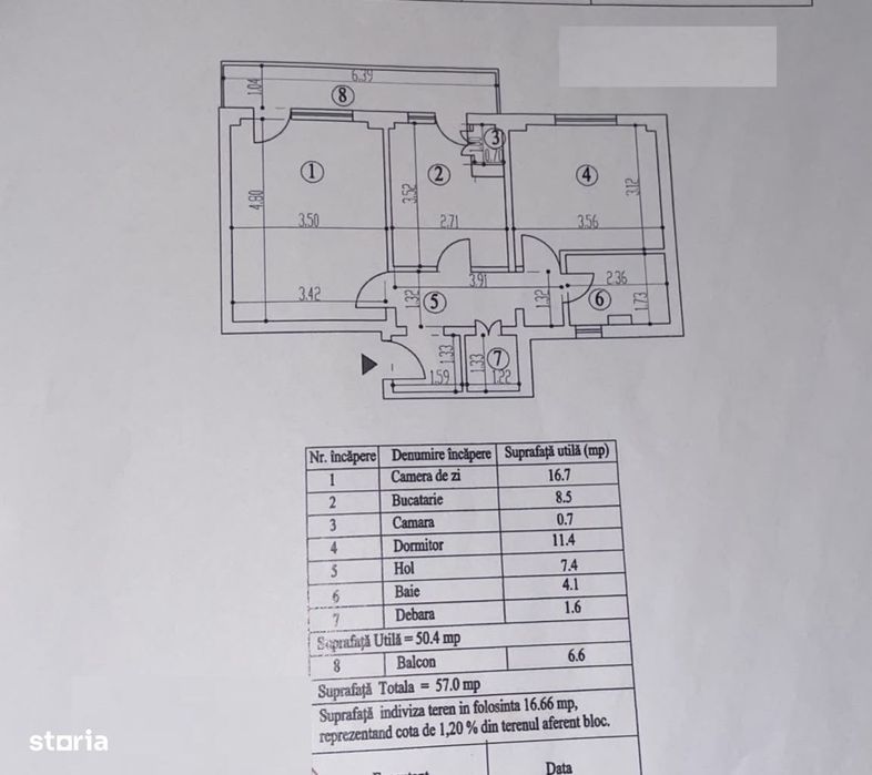 Apartament La Cheie - 2 Camere Plantelor, etaj 3/4. Renovat 2026.