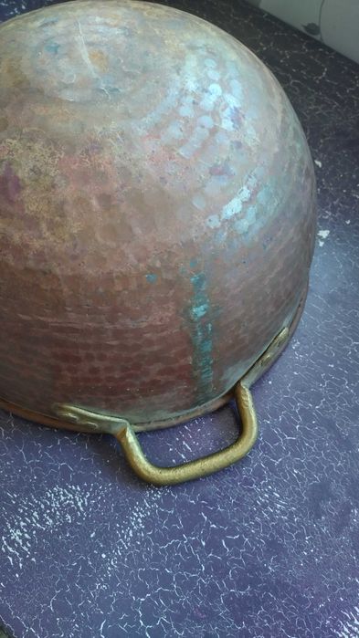 Стара хармоника Херо, голям бакърен котел и голяма медна купа