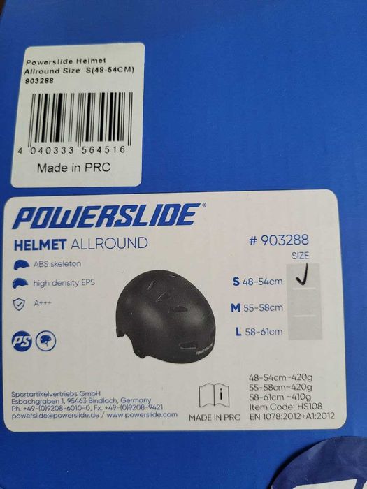 Casca protectie role/bicicleta Powerslide, size S