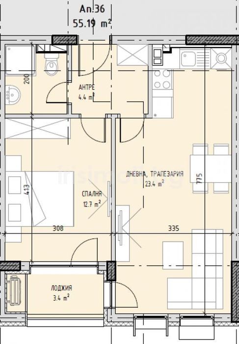 Продава се Двустаен апартамент в София, Малинова долина - 67 кв.м за 1702 €/кв.м - Снимка #6