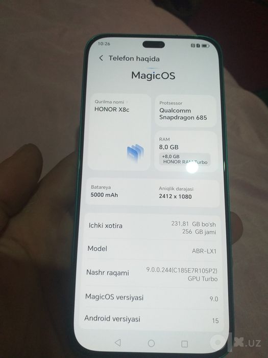 HONOR X8c telifoni