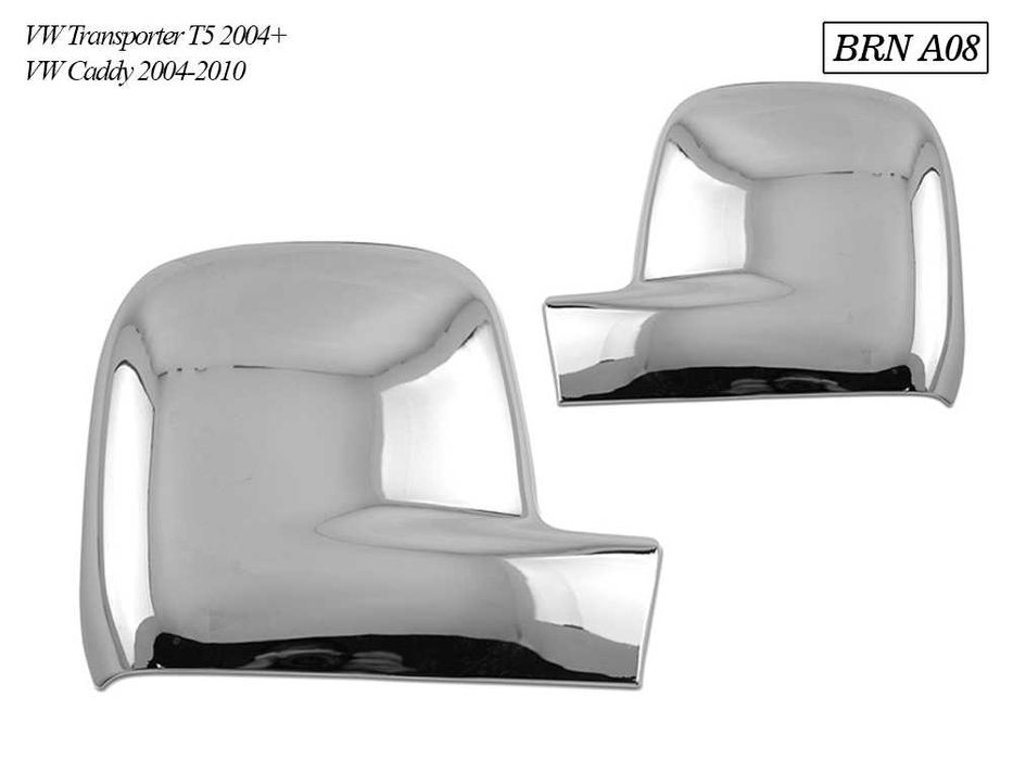 Хромирани капаци за огледала бусове на Mercedes, VW, Renault и Ford