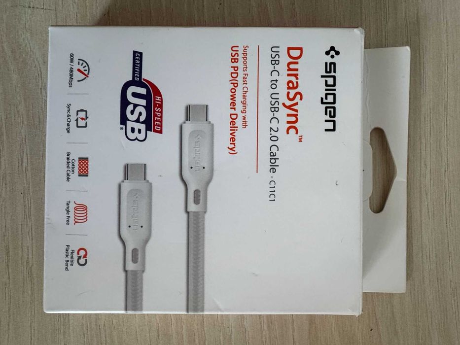 Cablu Spigen DuraSync USB-C la USB-C 1,5 m, nou