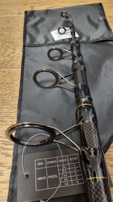 SET 3 Lansete Crap PRO FL AQUA TELECARP 3.9m 3.75 LBS NEW 2024