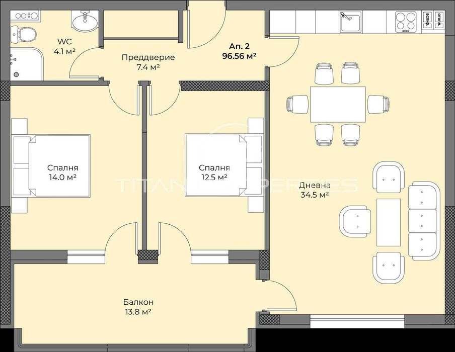 Продава се Тристаен апартамент в Пловдив, Беломорски - 107 кв.м за 668 €/кв.м - Снимка #9