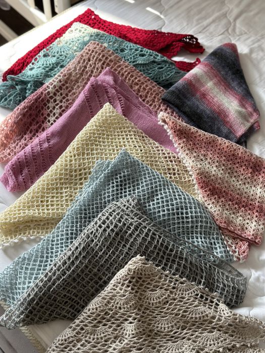 Шаль ручной работы