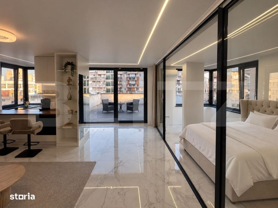 Apartament 2 camere, 56 mp, terasa 50 mp, zona Central