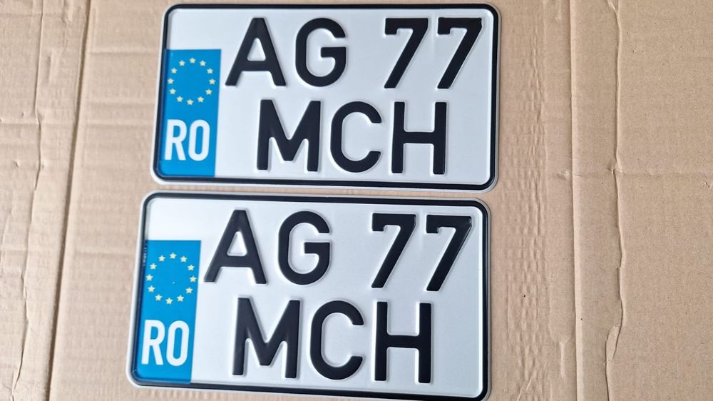 Placute auto numere auto personalizate ornamentale