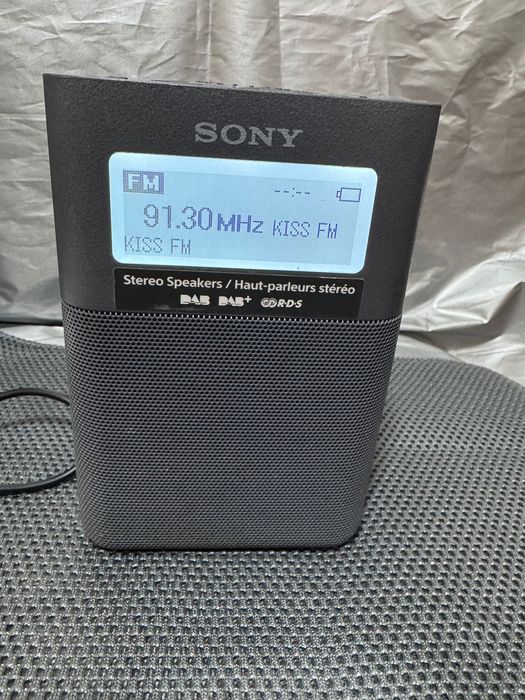 Radio portabil cu DAB+ Sony XDR-V20D, FM AUX, Grey