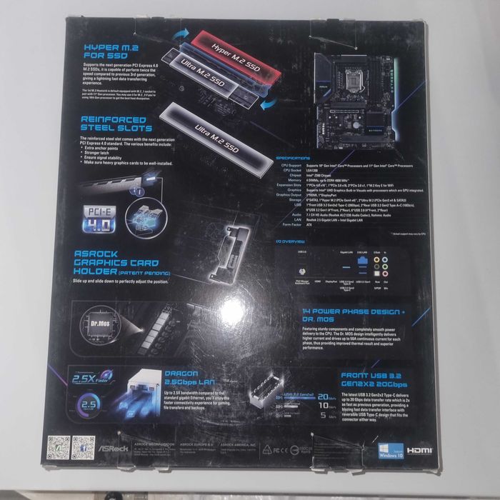 Материнская плата ASRock Z590 Extreme. Сокет LGA1200. Требует ремонта.