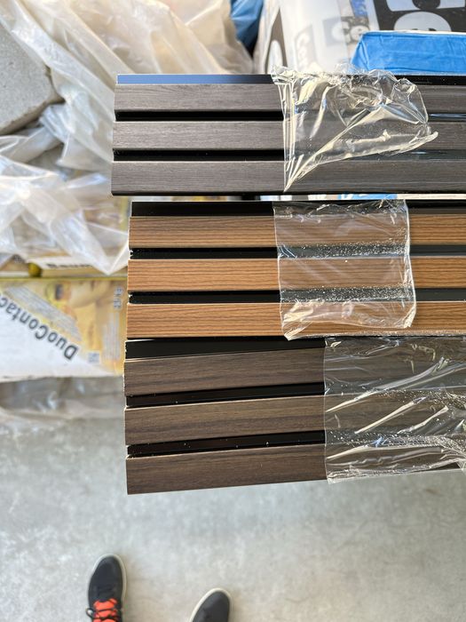 Стенен декоративен панел – светло/тъмно кафяв, тъмно сив