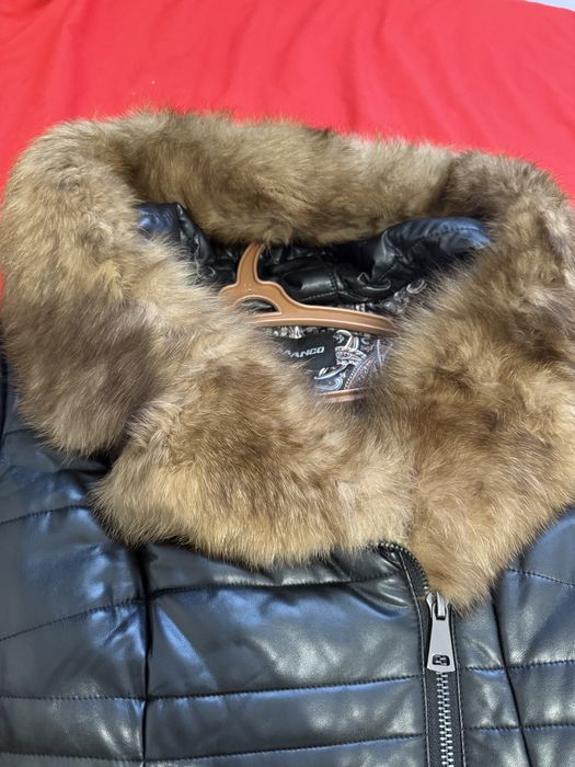 Продам зимнюю куртку, кожзам