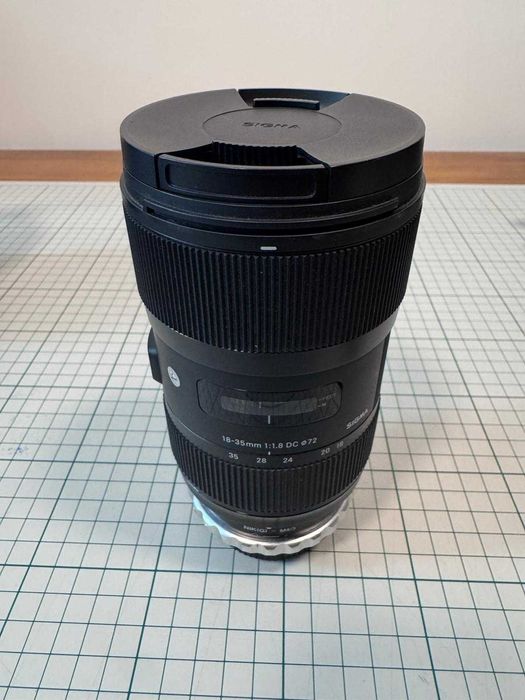 Sigma 18-35 f/1.8 Nikon F + adapter Nikon G, MFT