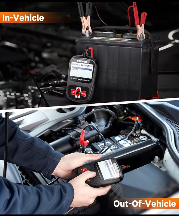 Tester de baterii auto FOXWELL BT100 Pro 12V pentru analizor digital