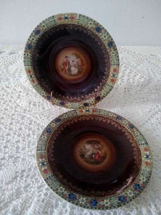 Doua farfurioare vechi MZ Czechoslovakia