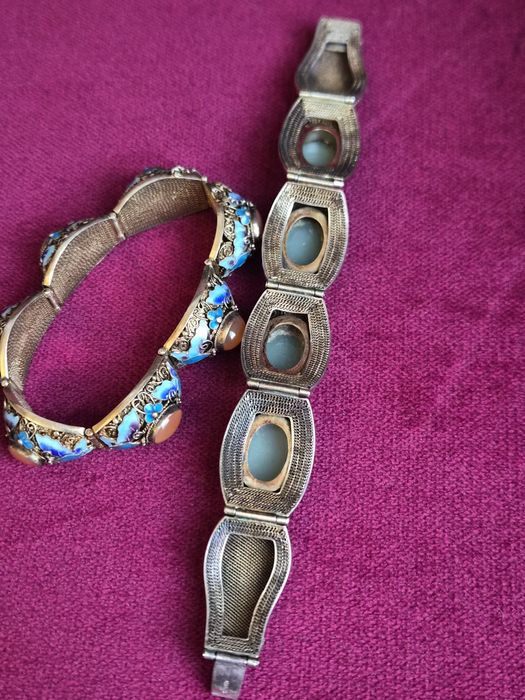 Сребърна гривна Стар Китай