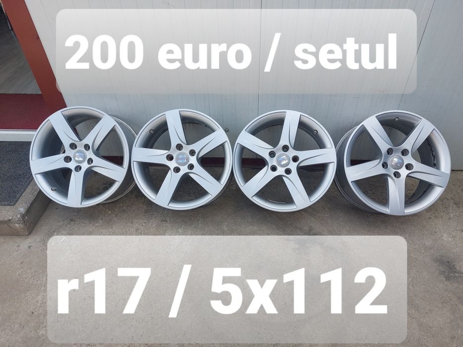 Set jante din aluminiu originale r17 / Seat Vw Audi Skoda / 5x112