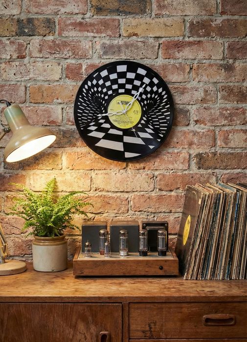 Ceas de perete - Ceas de perete personalizat - Ceas din placa de vinil
