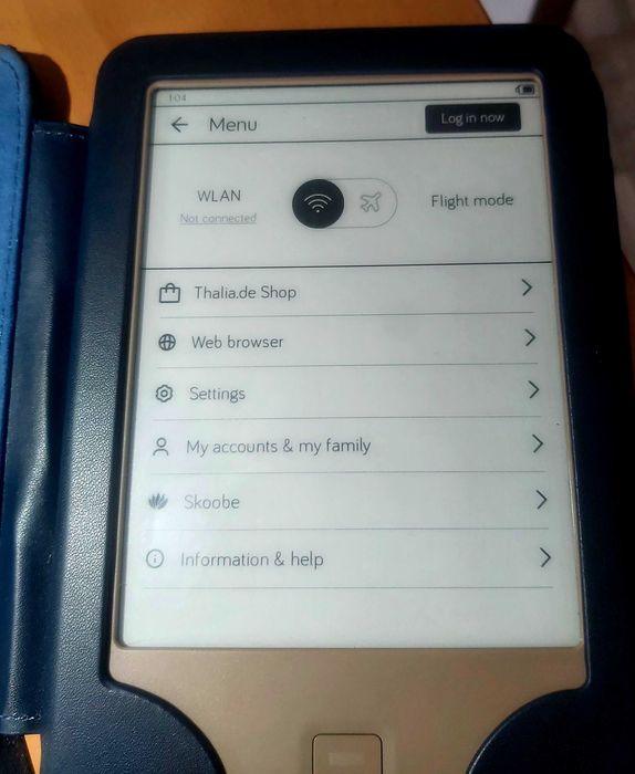E-book Reader Tolino Page + Husă+cablu
