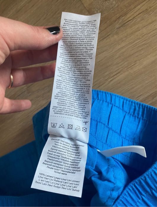 Pantaloni culotte din in S.Oliver noi, marime 44 (XXL)
