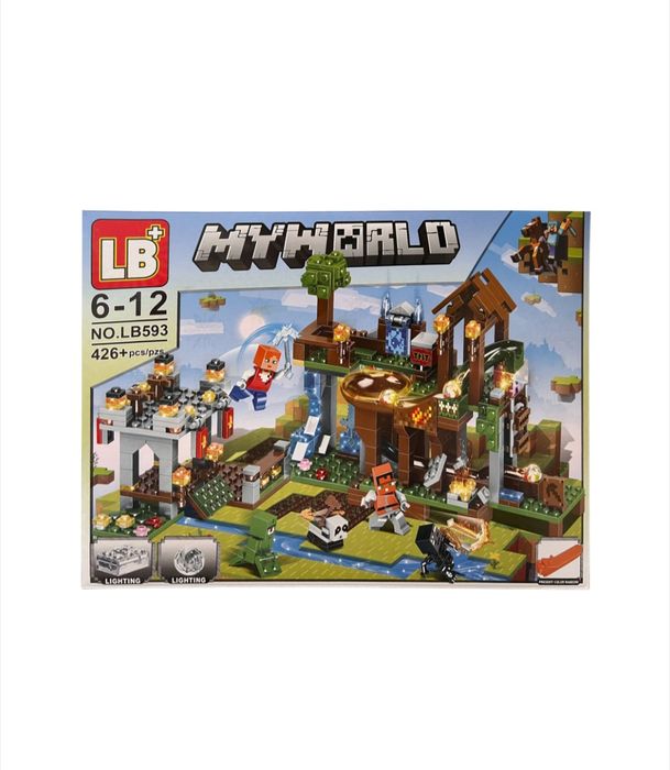 Конструктор Minecraft – 426 части със светещи елементи