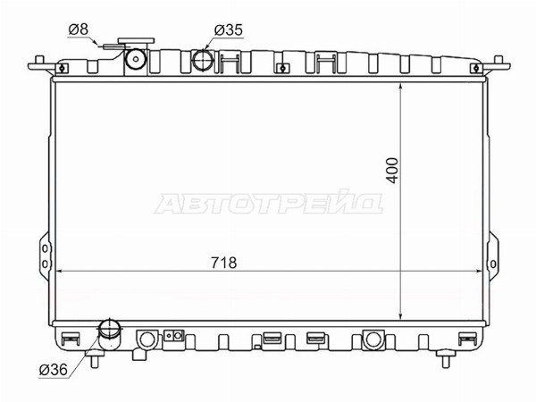 Радиатор Kia Magentis