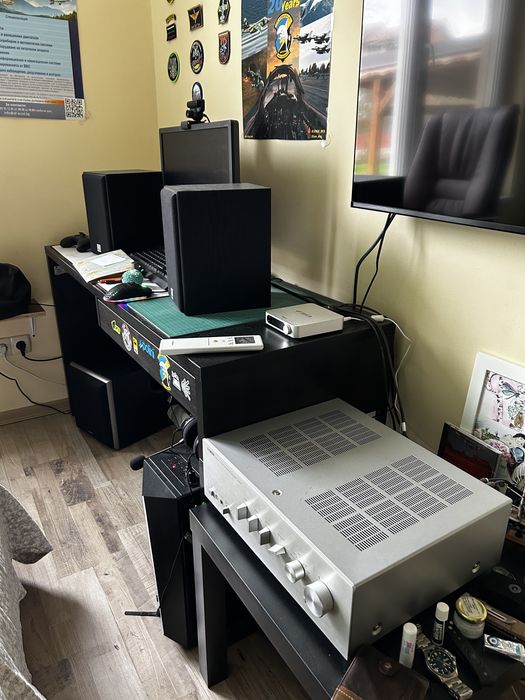 Звукова система Dali Specter 2 Edifier T5 Yamaha A-S300 Fiio K11 R2R  IFI Power X