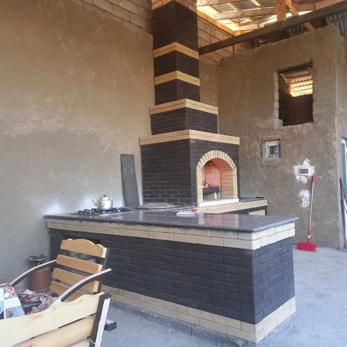 Летняя кухня, помпейский печ и печ отопительный