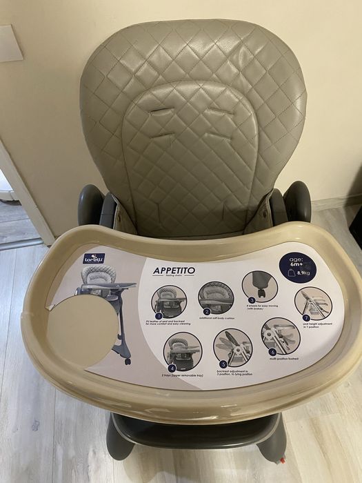 Стол за хранене Lorelli APPETITO GREY