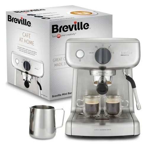 Masina de portafiltru Breville Barista Mini / Espressor/aparat de cafea cu spumant de lapte