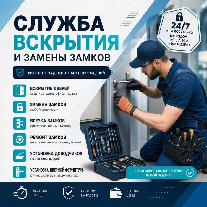 Ремон замка Вскрытие дверей Взлом дверей установка и замена замка