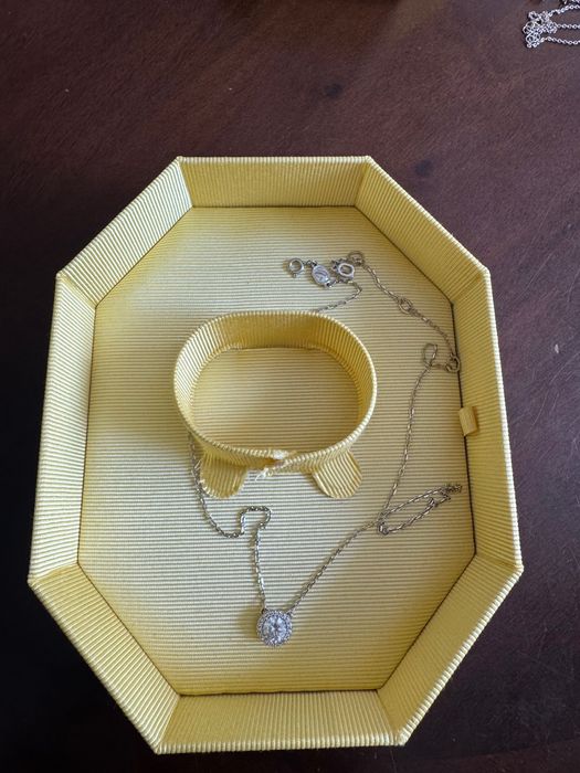 Сребърно колие Swarovski