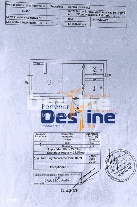 Comision 0% Apartament 1 cameră mobilat utilat loc de parcare