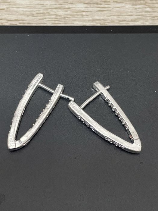 Cercei argint 925 cu zirconii – model elegant