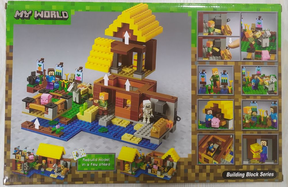 Конструктор Майнкрафт фермерский котедж 560 деталей аналог Лего Lego