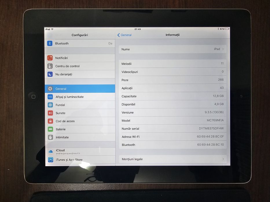 iPad 2 16GB Wi-Fi (Model MC769NF A)