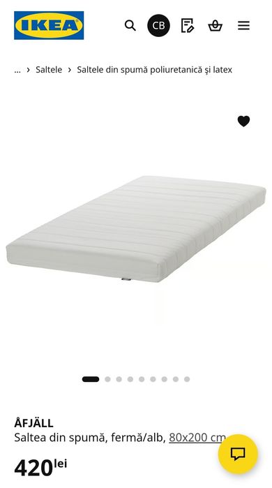 Saltea spumă Malfors Ikea