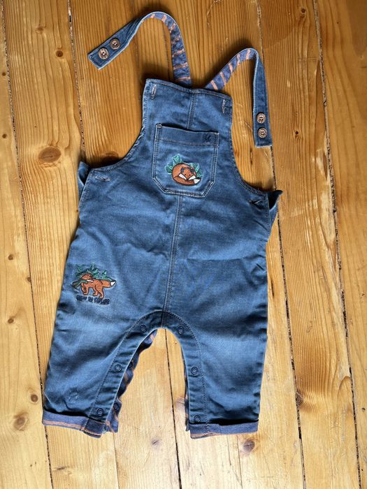 Salopeta captusita copii din blugi FATFACE 6-9 luni