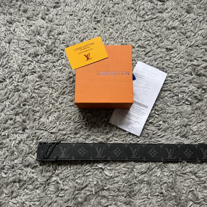 Curea Louis Vuitton Initiales Black 110 CM