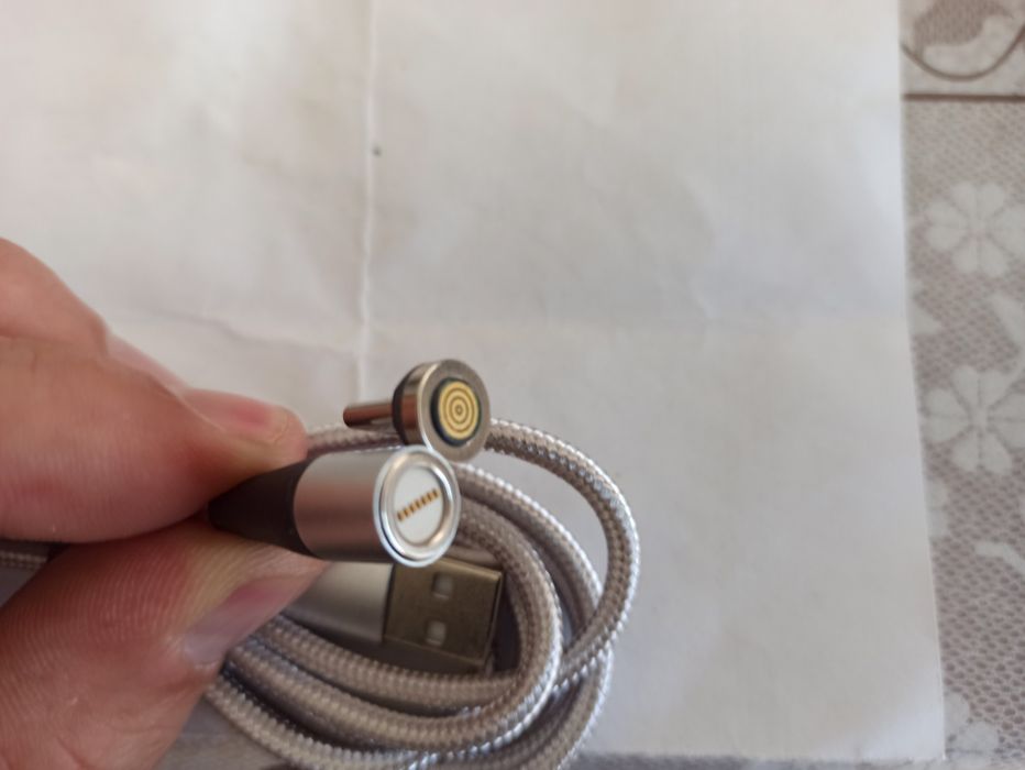 Cablu type-C aluminiu cu magnet
