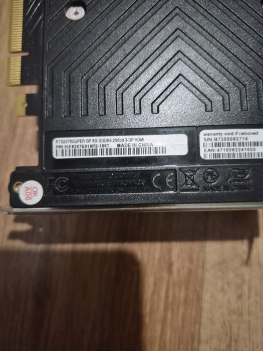 Rtx 2070 super Palit Gaming Pro 8GB