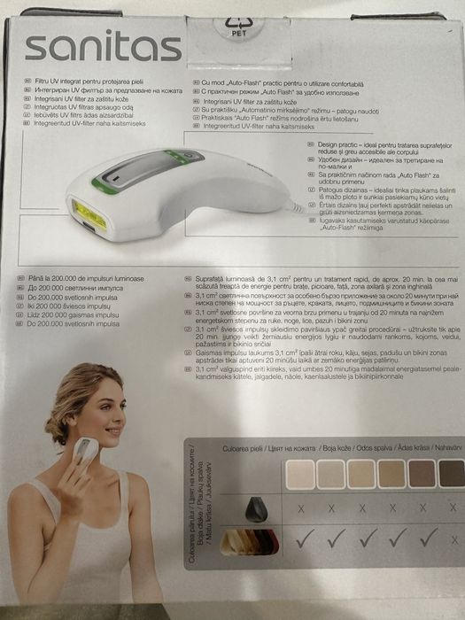 Фотоепилатор Sanitas, с гаранция