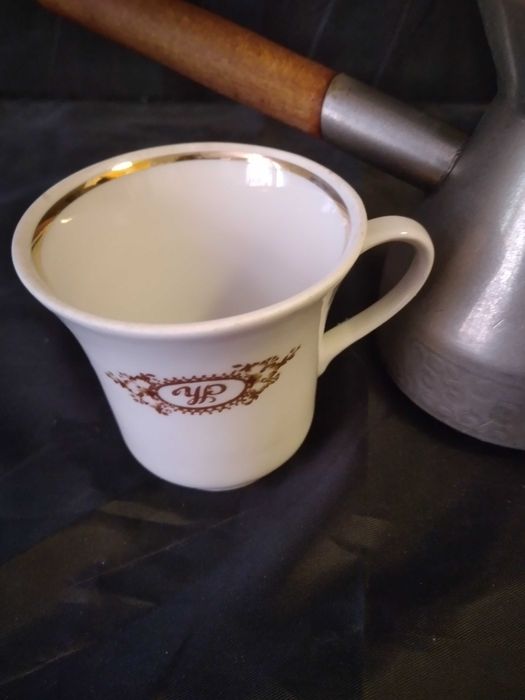 Турка для кофе и 2 чашечки