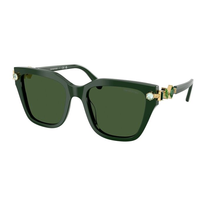 Swarovski SK6041 102671 Dark Green - Women's Sunglasses 53mm