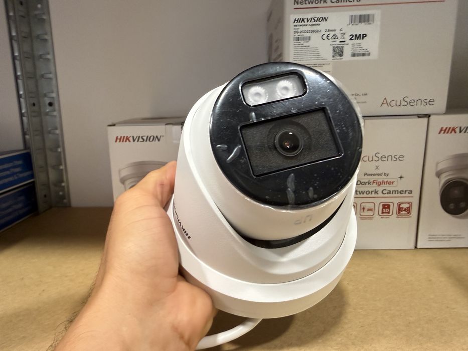 Camera dome IP Hikvision DS-2CD2326G2-I, lentila 2.8mm, 2 MP, AcuSense, IR 30m, slot card