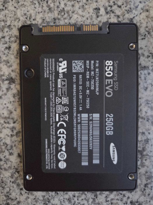 SSD Samsung 850 EVO 250GB SATA-III 2.5 inch ca nou